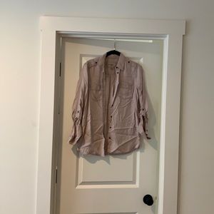 Express button up shirt, size XS,Light pink.